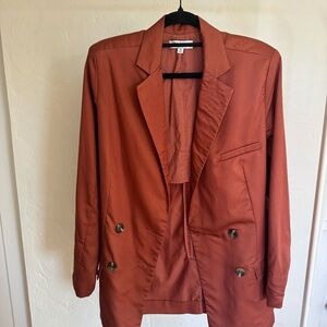 SWEET BABY JAMIE RUST OVERSIZED BLAZER